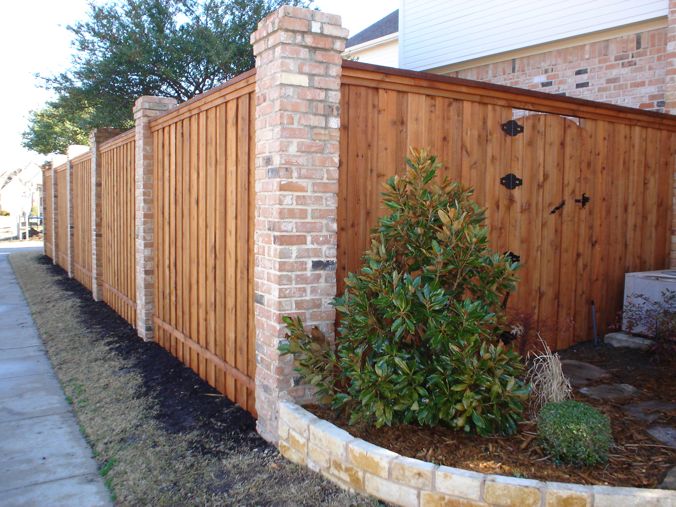 Copy of Light Oak on Cedar Fence ready seal light oak fence stain on a cedar fence
