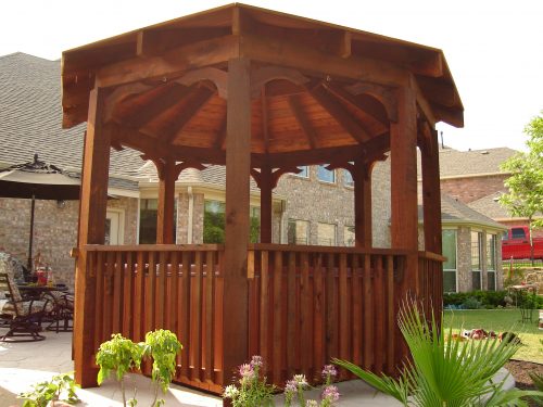 Copy of Natural Cedar on Cedar - Arbor ready seal natural cedar on a gazebo
