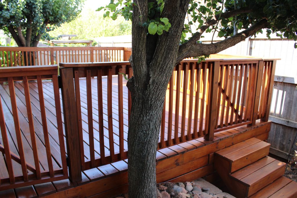 Deck Stain cabot A deck stained with australian timber oil